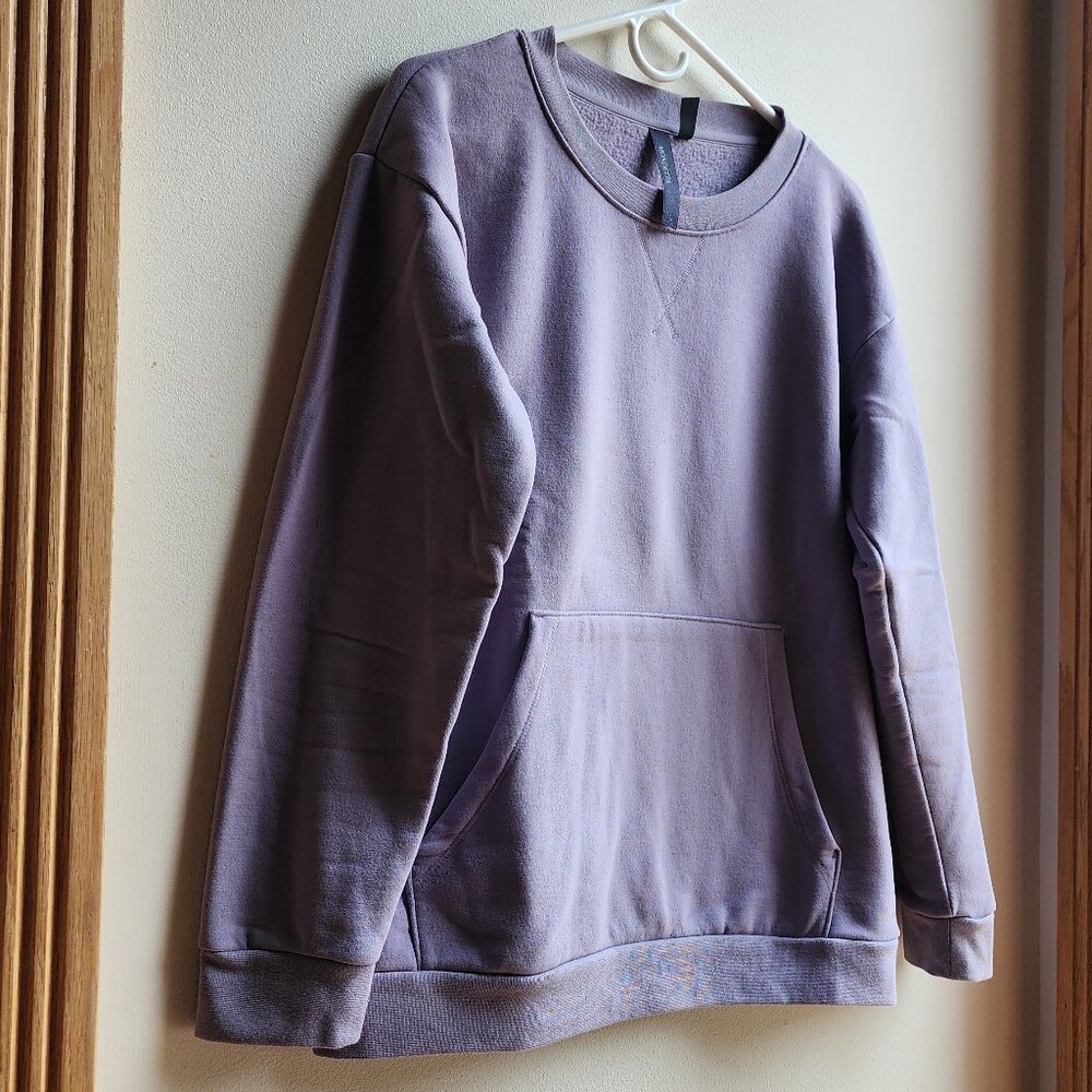 Mondetta Purple Kangaroo Pocket Sweatshirt Size Medium - Picture 3 of 16